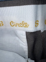 New Vintage Gray Circle S Polyester Pants #8542 3A-113