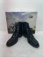 New Kids Black Lace Up Old West Cowboy Boots. 5110 13.5 13 1/2. 23-81
