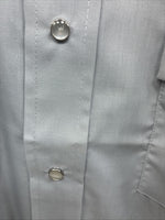 New Men’s Champion Western Gray Sensing Long Sleeve Pearl Snap 16 Large X-1