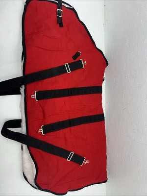 New Red 60” Wool Lined Horse Blanket #41148 PP-6