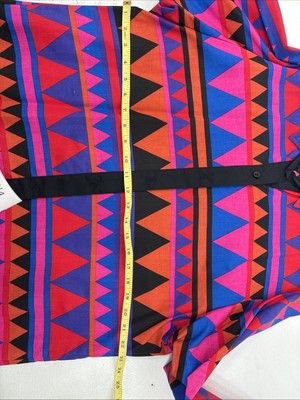 New Women’s H Bar C Multicolor Design Long Sleeve Pearl Snap 18 X 42 II-49