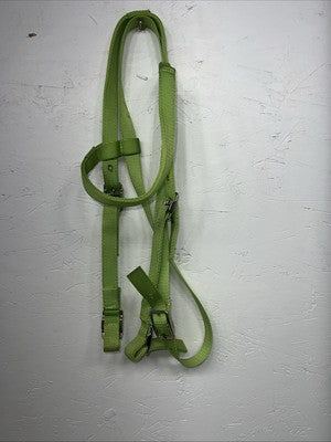 New Congress Leather Nylon Green Browband Headstall #8830 Y-2