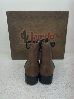 New Kids Brown Lace Up Laredo Cowboy Boots. 2005 13 M. 23-32