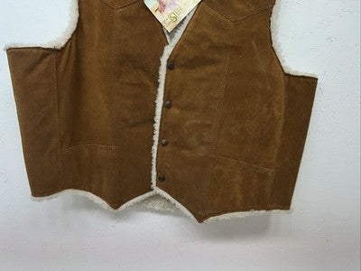 New Men’s Brown Steer Brand XXL Wool Vest WW-24