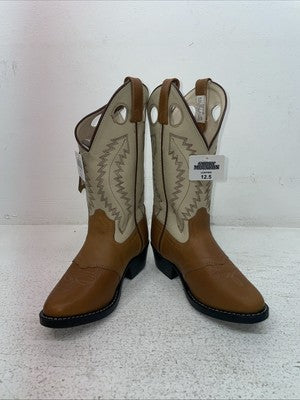 New Kids Brown Smoky Mountian Cowboy Boots. 3906 12.5 12 1/2. 23-25