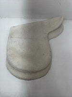 New Millers White Wool English Saddle Seat Cover PP-18