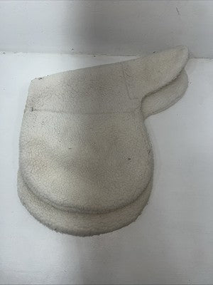 New Millers White Wool English Saddle Seat Cover PP-18