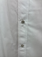 New Men’s ELY Diamond White Western Print Long Sleeve Pearl Snap Large V-35