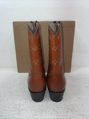 New Kids Brown Texas Brand Cowboy Boots. C 111 2 E E. 23-147