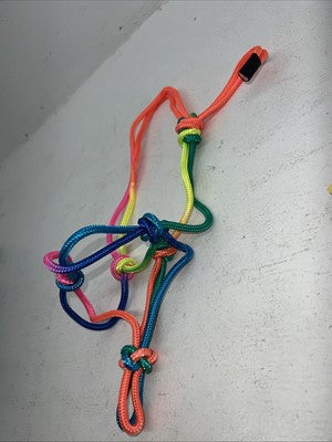 New Tough 1 Rainbow Pony Rope Halter #50-1020 G-509