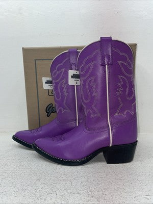 New Youth Purple Smoky Mountain Cowboy Boots. 1109 C 3. 22-21