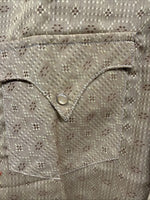 New Men’s Tem Tex Green Design Long Sleeve Pearl Snap 15 X 33 Medium Q-110