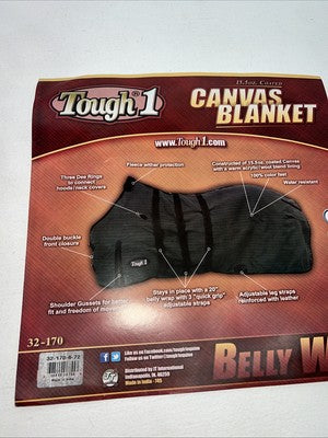New Tough 1 Green 75” Canvas Horse Winter Blanket #32-170 QQ-8