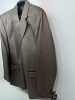 New Men’s Circle S Brown Suit Jacket 48R #25832 T-607
