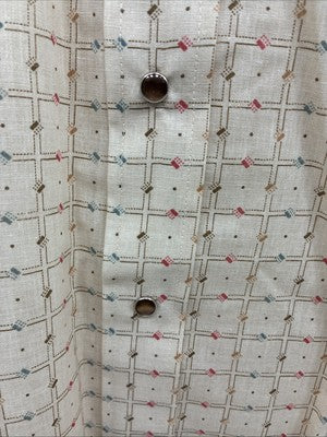 New Men’s Panhandle Slim Tan Designed Short Sleeve Pearl Snap 15 Medium T-40