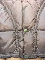 New Men’s Brown Comfy Reversible Puffer Vest Medium #5632 S-605