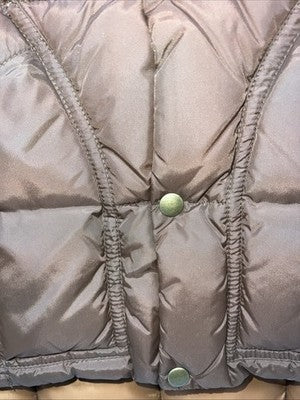 New Men’s Brown Comfy Reversible Puffer Vest Medium #5632 S-605
