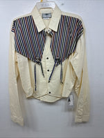 New Women’s Cowboy Threads Multi Design Long Sleeve Button Up Large TT-12