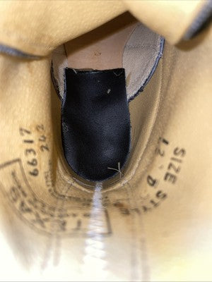 New Kids Black Lace Up Texas Brand Cowboy Boots. 3250 12 D. 23-14