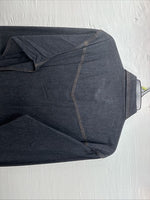 New Men’s ELY Cattleman Dark Jean Style Long Sleeve Pearl Snap Large Q-43