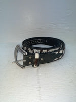 New Cow Print Genuine Leather Nocona Black Stud 46” Belt #N2440501 NN-136