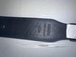 New Black Genuine Leather Nocona Silver Pendent 42” Belt #N2235601 NN-116