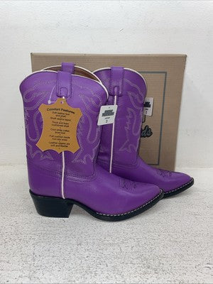 New Youth Purple Smoky Mountain Cowboy Boots. 1109 C 3. 22-21