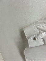 New Women’s Miss Rodeo White Long Sleeve Pearl Snap Size 13/14 TT-31 