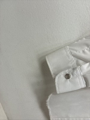 New Women’s Miss Rodeo White Long Sleeve Pearl Snap Size 13/14 TT-31 