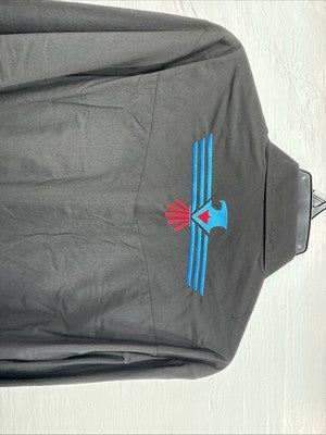 New Men’s ELY Cattleman Black Aztec Design Long Sleeve Pearl Snap Large Q-40