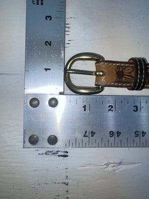 New Brown Genuine Leather Perkies Tooled 22” Belt #170 NN-91