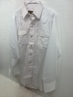 New Men’s Panhandle Slim White Long Sleeve Pearl Snap 16.5 Large CC-59