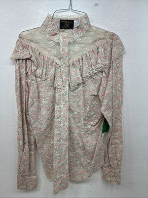 New Women’s Dickson Jenkins Floral Long Sleeve Button Up Size 36 YY-84