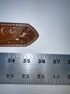 New Brown Genuine Leather Nocona Tooled 28” Belt #N1311777 JJ-26