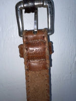 New Brown Genuine Leather Dan Post Weaved 34” Belt #5662/26 Z-141