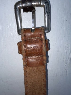 New Brown Genuine Leather Dan Post Weaved 34” Belt #5662/26 Z-141