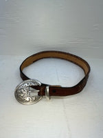 New Brown Genuine Leather Acme Weaved 28” Belt #6863 JJ-167