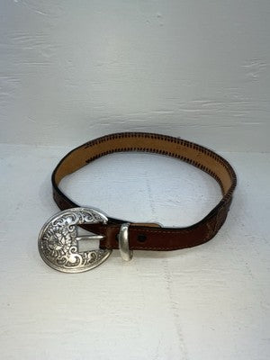 New Brown Genuine Leather Acme Weaved 28” Belt #6863 JJ-167