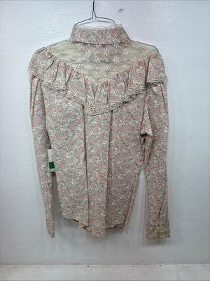 New Women’s Dickson Jenkins Floral Long Sleeve Button Up Size 36 YY-84