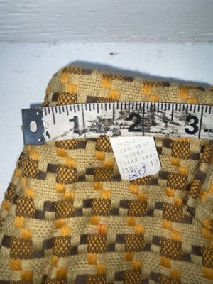 New Vintage Brown Checkered Ranchmount Polyester Pants #7390 SS-88