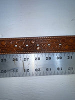 New Brown Genuine Leather Nocona Tooled 28” Belt #N1311777 JJ-26