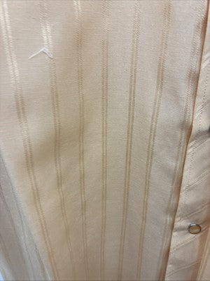New Men’s White Horse Yellow Stripe Long Sleeve Pearl Snap Large V-52