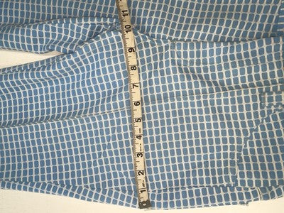New Women’s Vintage Blue Checkered Lee Polyester Pants #2652644 NN-151
