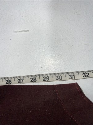 New Burgundy Cowboys Show Chaps With Fringe Adjustable Waist 32” N-45