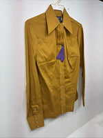 New Women’s Panhandle Slim Yellow Long Sleeve Pearl Snap Size 10 LL-110