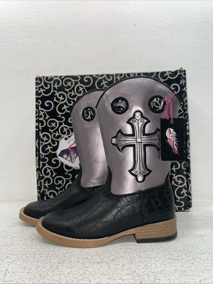 New Children’s Purple Blazin Roxx Cowboy Boots. 4451201 13. 23-22