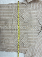 New Men’s Dickson Jenkins Tan Designed Short Sleeve Pearl Snap 14.5 Small AA-104