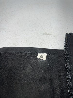 New Tough 1 Equi-grip Black Suede Leather Half Chaps XL #63-66 H-514