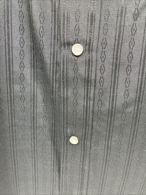 New Men’s ELY Cattleman Black Designed Long Sleeve Pearl Snap 17.5 X 35 XL R-49