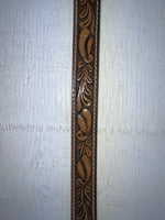 New Brown Genuine Leather Perkies Tooled 22” Belt #170 NN-91